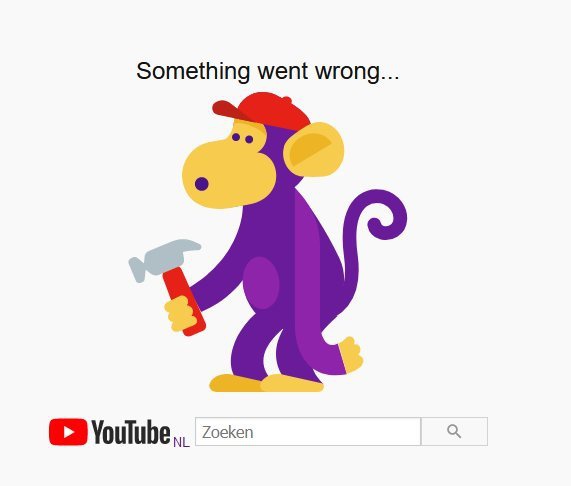 YouTube malfunction